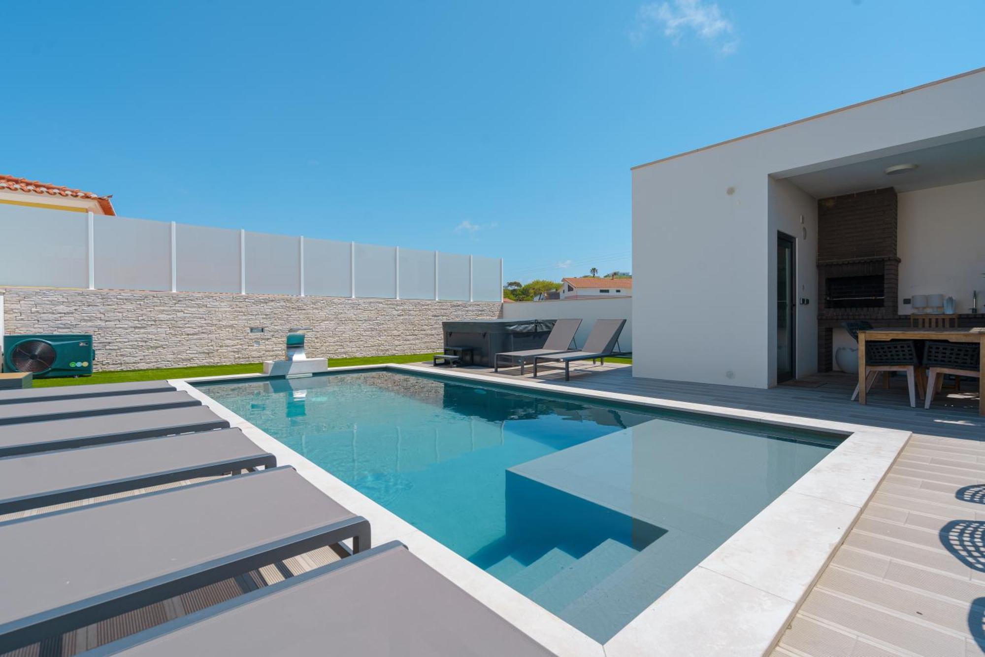 Paradise Villa, Luxury Villa Near The Beach Ribamar  エクステリア 写真